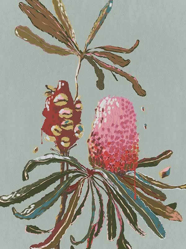 Sage Banksia Canvas Art Print