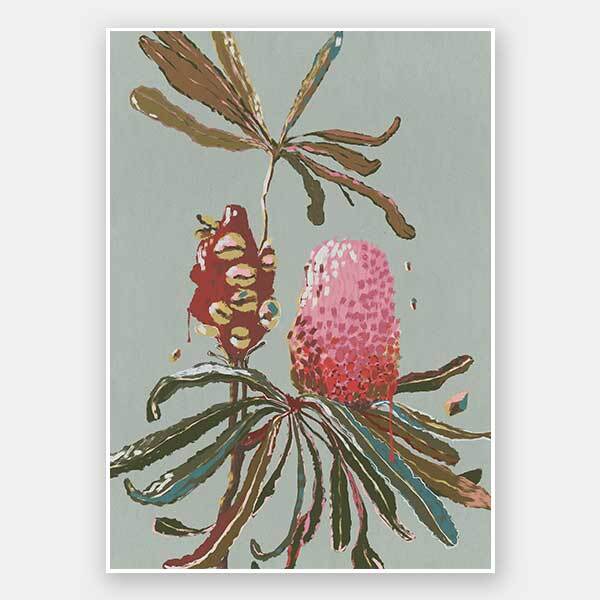 Sage Banksia Unframed Art Print