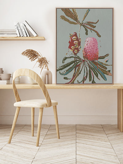 Sage Banksia Canvas Art Print | Lifestyle
