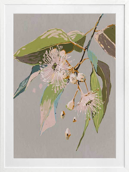 Neutral Flowering Gum II Framed Art Print