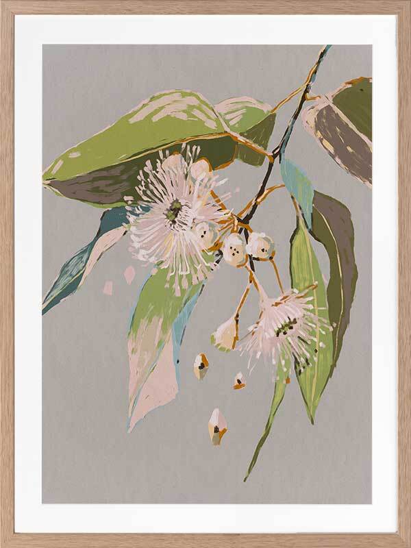 Neutral Flowering Gum II Framed Art Print