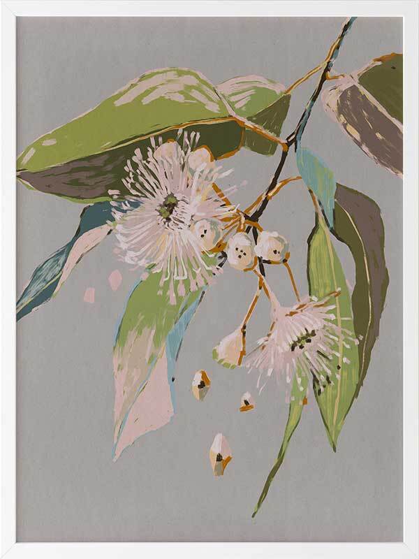 Neutral Flowering Gum II Framed Art Print