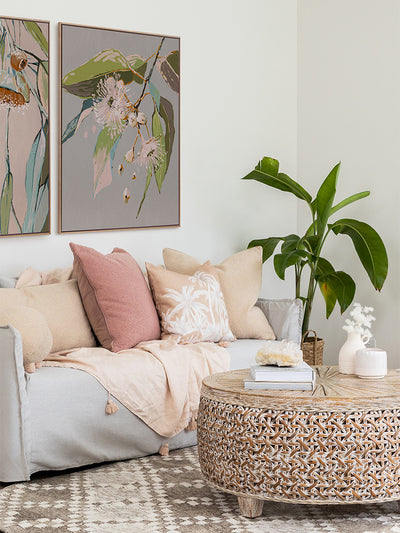 Neutral Flowering Gum II Canvas Art Print | Lifestyle