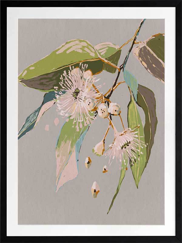 Neutral Flowering Gum II Framed Art Print