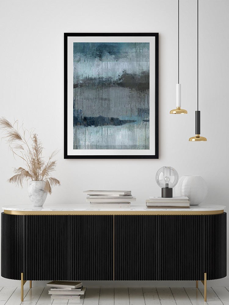 City Fog I Framed Art Print