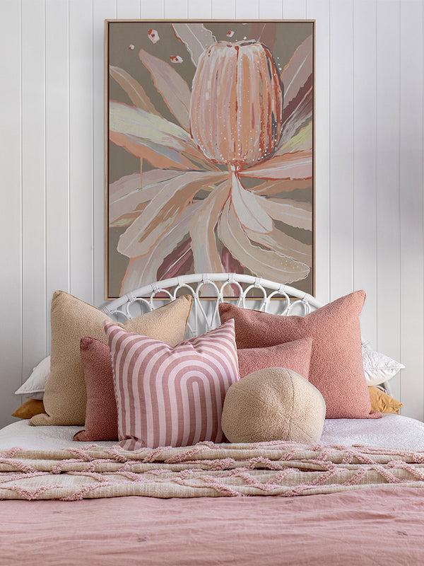Peach Banksia Canvas Art Print | Lifestyle
