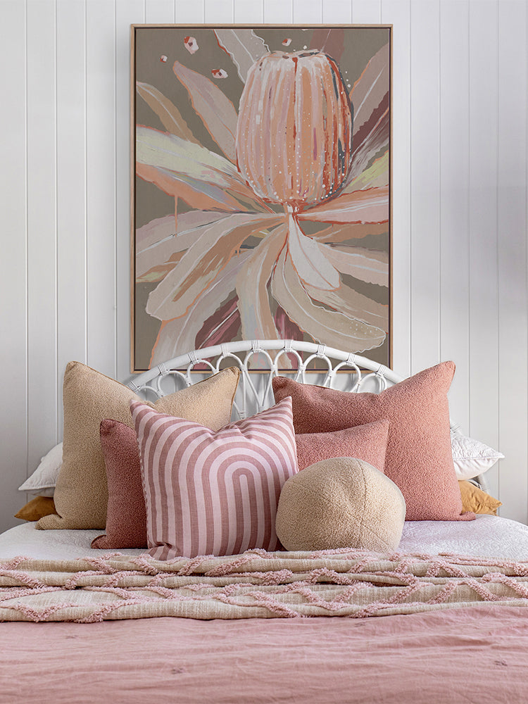 Peach Banksia Canvas Art Print | Lifestyle