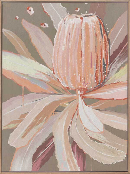 Peach Banksia Canvas Art Print