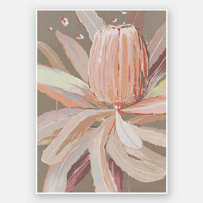 Peach Banksia Unframed Art Print