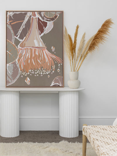 Peach Flowering Gum Canvas Art Print | Lifestyle