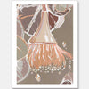 Peach Flowering Gum Unframed Art Print