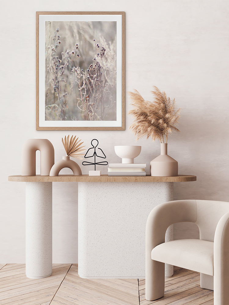 Thistle Frost Framed Art Print | Lifestyle