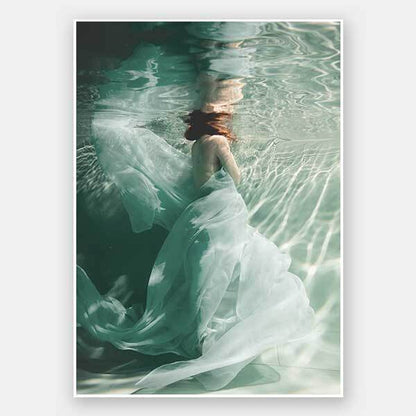 The Underwater Ball Unframed Art Print