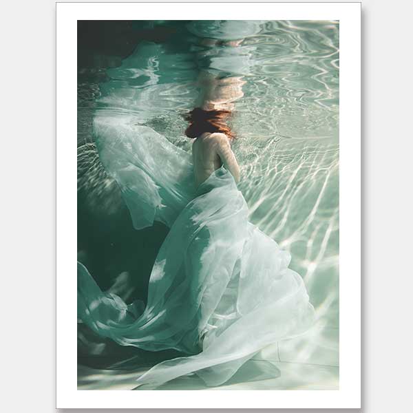 The Underwater Ball Unframed Art Print