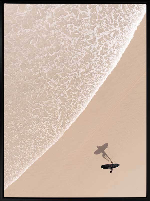 Solitary Surfer Canvas Art Print