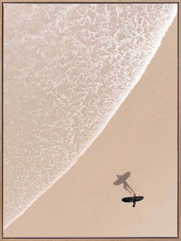 Solitary Surfer Canvas Art Print