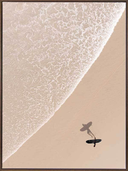 Solitary Surfer Canvas Art Print