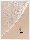 Solitary Surfer Framed Art Print