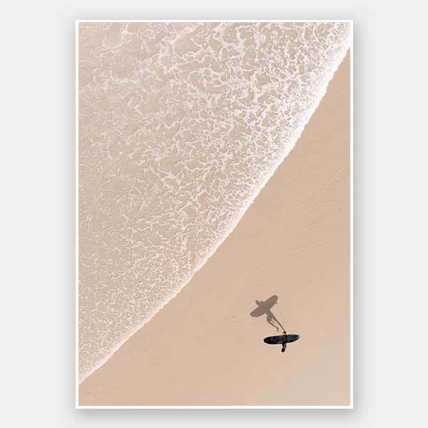 Solitary Surfer Unframed Art Print