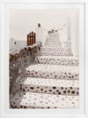 Stairs of Santorini Framed Art Print