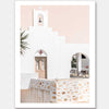 Santorini Chapel Unframed Art Print