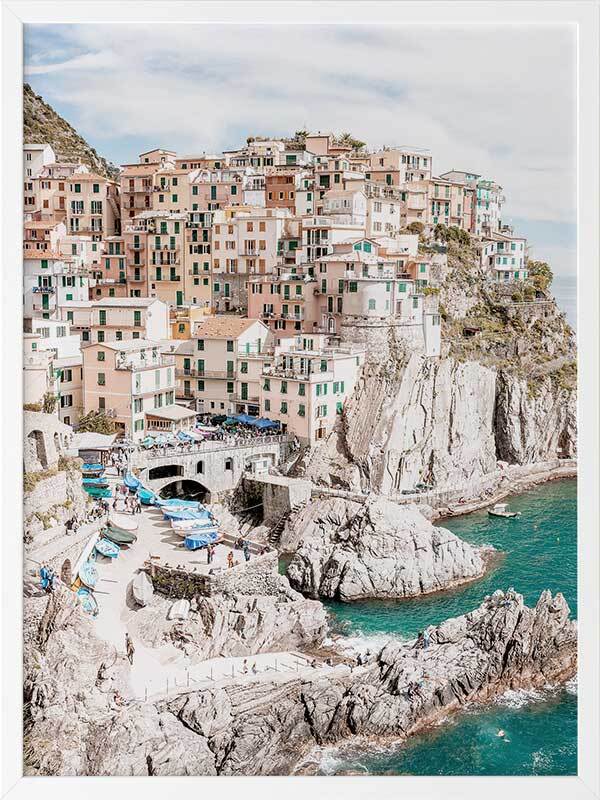 Cliffs of Cinque Terre Framed Art Print