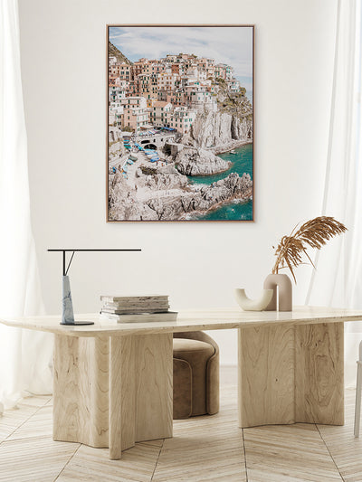 Cliffs of Cinque Terre Canvas Art Print | Lifestyle