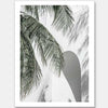 Palm Shadows Unframed Art Print