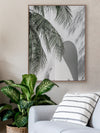 Palm Shadows Canvas Art Print | Lifestyle