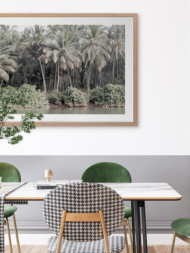 Shady Shoreline Framed Art Print | Lifestyle