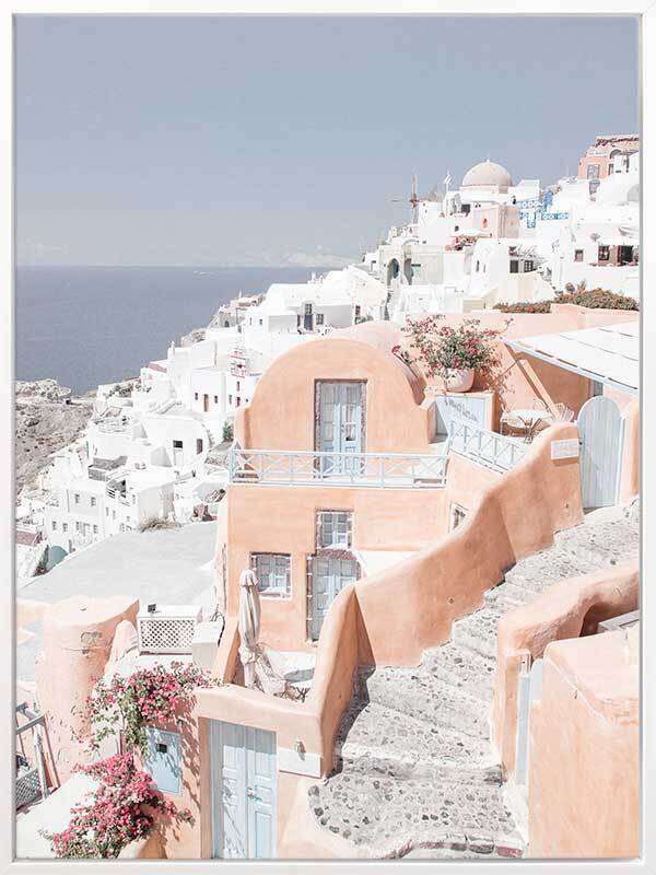 Homes of Thira Canvas Art Print