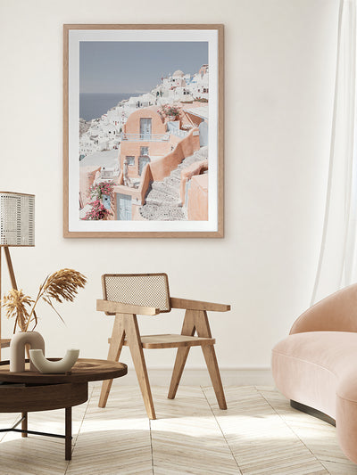 Homes of Thira Framed Art Print | Lifestyle