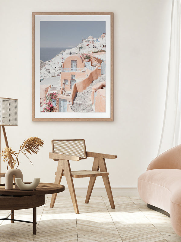 Homes of Thira Framed Art Print | Lifestyle