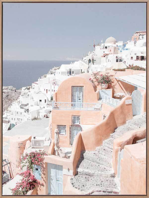 Homes of Thira Canvas Art Print