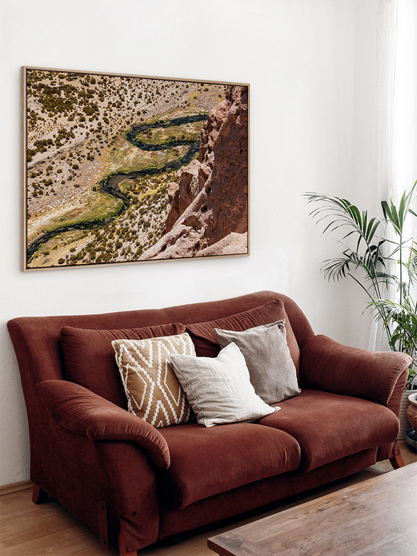 Winding River Canvas Art Print | Lifestyle