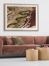 Winding River Framed Art Print | Lifestyle