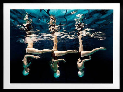 Water Aerobics I Framed Art Print