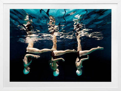 Water Aerobics I Framed Art Print