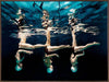 Water Aerobics I Canvas Art Print