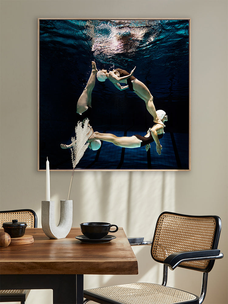 Water Aerobics II Canvas Art Print | Lifestyle