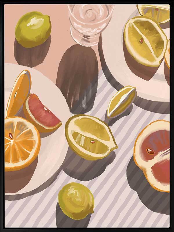 Citrus Fusion Canvas Art Print