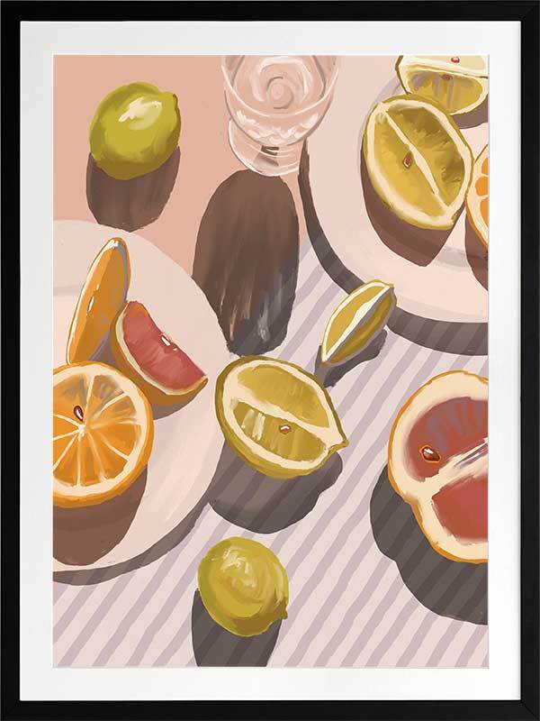 Citrus Fusion Framed Art Print