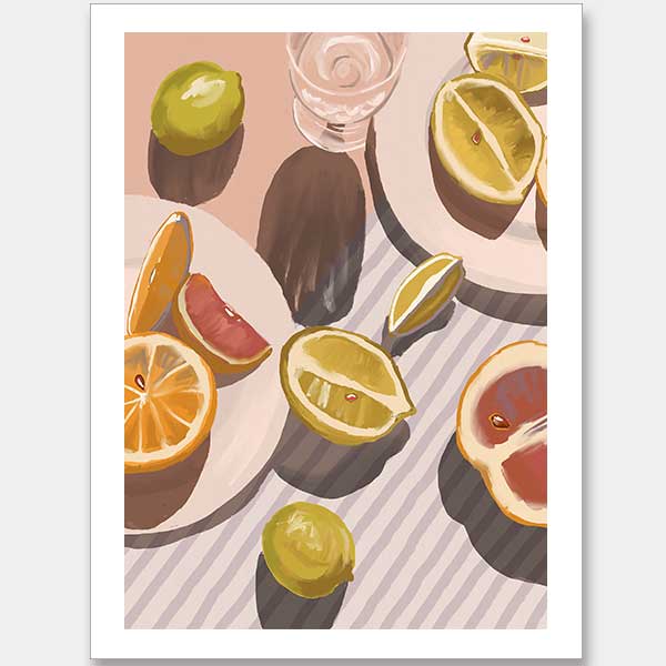 Citrus Fusion Unframed Art Print