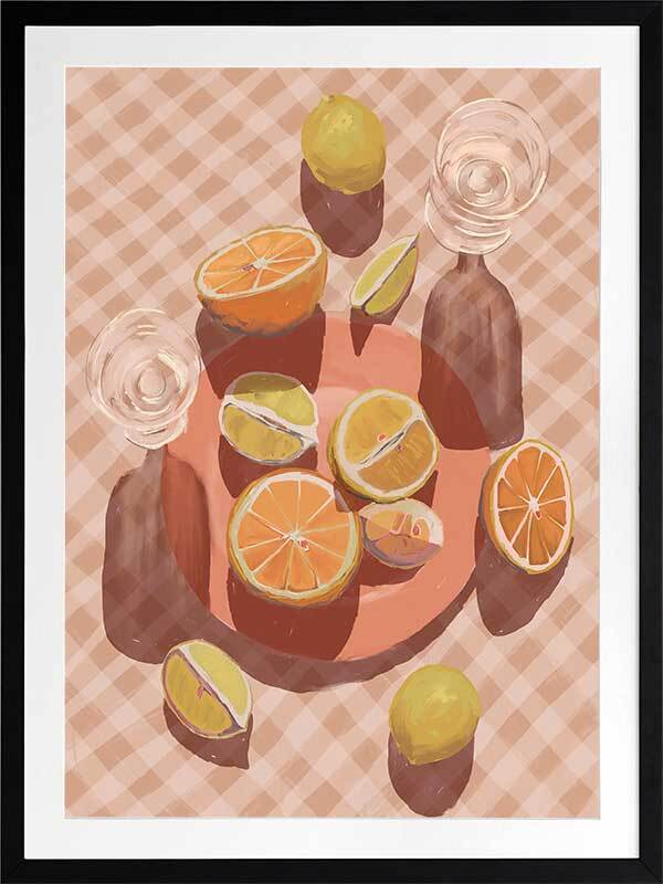 Slice of Orange Framed Art Print