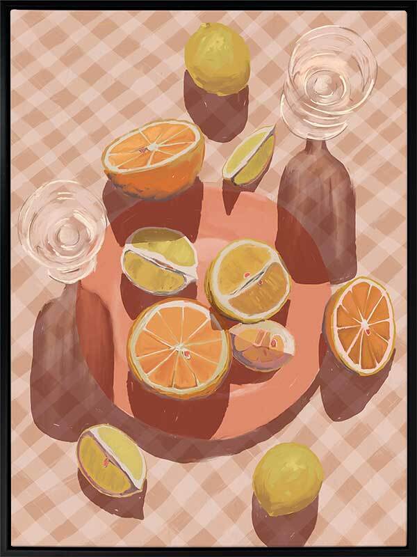 Slice of Orange Canvas Art Print