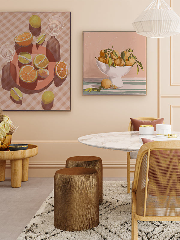 Slice of Orange Canvas Art Print | Lifestyle