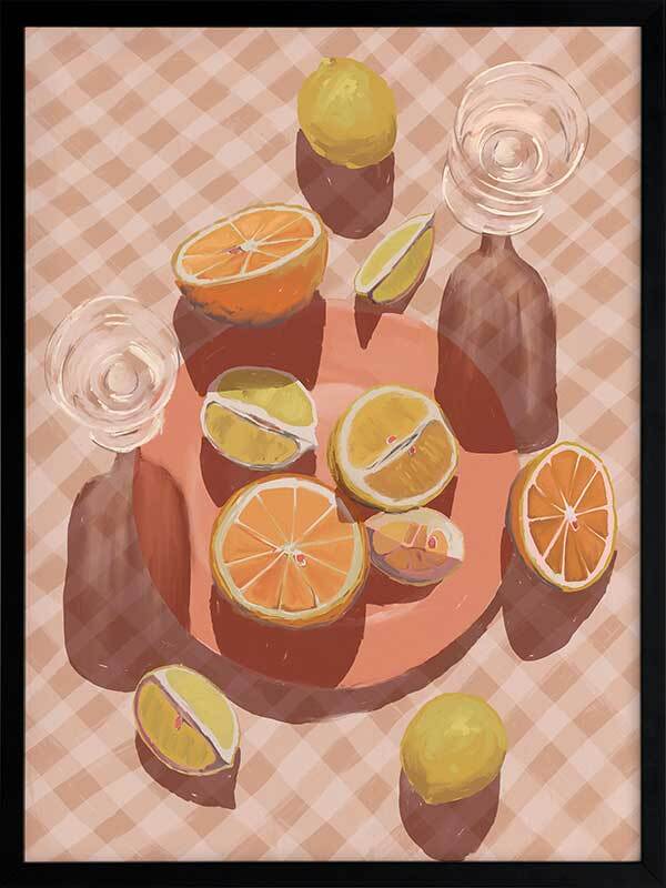 Slice of Orange Framed Art Print