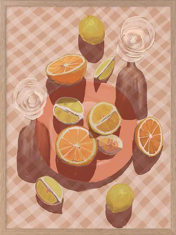 Slice of Orange Framed Art Print