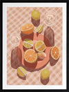 Slice of Orange Framed Art Print
