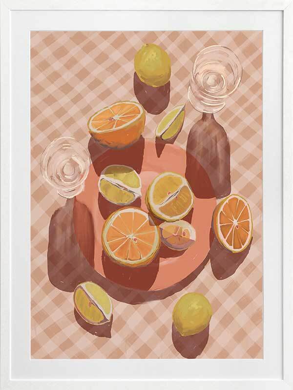 Slice of Orange Framed Art Print